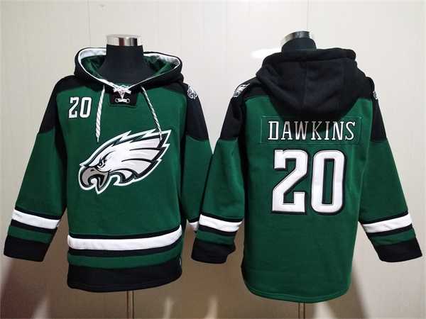Men's Philadelphia Eagles #20 Brian Dawkins Green Lace-Up Pullover Hoodie,We sell and wholesale Men's Philadelphia Eagles #20 Brian Dawkins Green Lace-Up Pullover Hoodie on line form chian!
